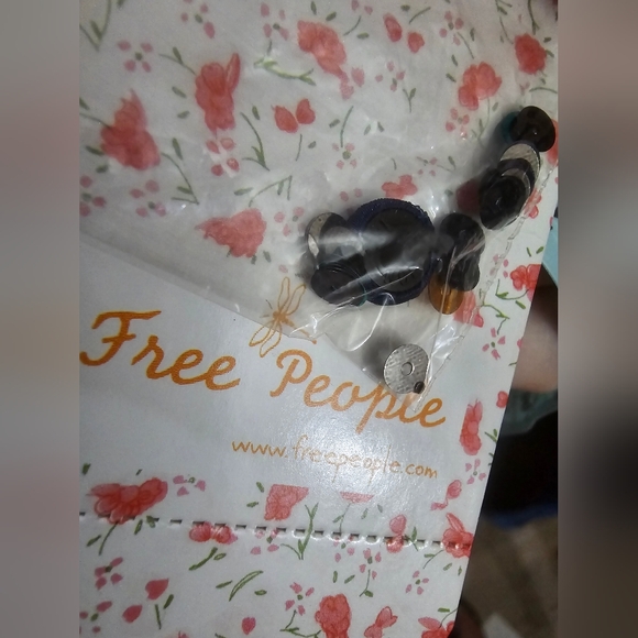 Free People Blue Velvet Jill Swing Dress, Size Small NWT - Picture 8 of 8